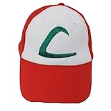 Pokemon -Ash Ketchum Cap -Embroidered- Hat New Baseball Hat Cosplay Costume