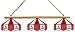 Imperial St. Louis Cardinals Licensed Three Shade Stained Glass Billiard Table Lamp