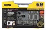 Stanley 92-824 Black Chrome and Laser Etched 69-Piece Socket Set