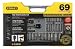 Stanley 92-824 Black Chrome and Laser Etched 69-Piece Socket Set