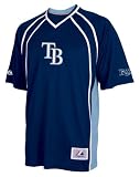 Majestic Tampa Bay Rays #13 Carl Crawford Navy Blue Youth Player T-shirt