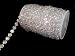 99 ft Faux Crystal Beads by the roll