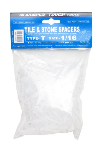 Diamond Tough T-Shaped Hard Plastic Stone Spacers - 1/16 - 24 pack