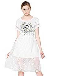 Cotton Elasticized   Waistline Lace Tunic 