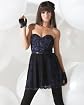 Floral Lace Strapless Party Dress main image