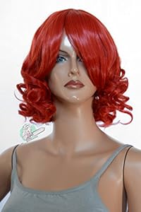 Epic Cosplay Diane Apple Red Curly Short Anime Wig 12 Inches (24R1)