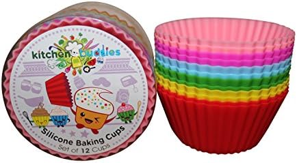 Silicone Baking Cups / Cupcake Liners / Muffin Cups | Superior Quality | No BPA | Ebook Included