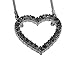 Silver Crystal Open Heart Necklace Pendant Jewelry Stocking Stuffer for Girlfriend Women Teen Girl Mother
