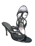 Moda Spana Emilia Shoes Strappy Heels Slides Black Bronze 9.5 M