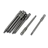 uxcell　 トルクスドライバー　ビット　修理ツール T20　6.3mm六角シャンク　3.8mm磁気チップ　10個入り