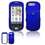 Samsung Highlight T749 Cell Phone Dark Blue Rubber Feel Protective Case Faceplate Cover