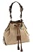 Dooney Bourke Leather Slouch Drawstring Bag Ivory