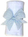 Mullins Square Fleece Baby Blanket Blue