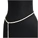 SILVER TONE SNAKE LINK BELLY CHAIN BELT