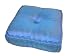 Blue Square Zafu, Kapok Filled Vietnamese Yoga Cushion, Meditation, Relaxation and Ho...