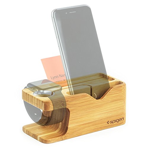 Apple watch stand, Spigen® Apple watch wood stand 2 in 1 bamboo charging docking station for iphone 6s 6 plus SE 5s 5 apple watch / 38mm 42mm (000ST20295) Apple watch stand, Spigen® Apple watch wood stand 2 in 1 bamboo charging docking station for iphone 6s 6 plus SE 5s 5 apple watch / 38mm 42mm (000ST20295)