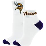 Minnesota Vikings Ladies Short Crew Roll Down Socks