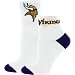 Minnesota Vikings Ladies Short Crew Roll Down Socks