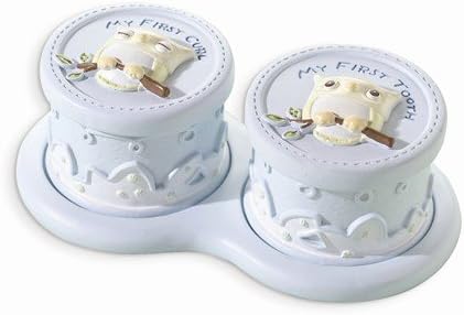 Top 10 Jewelry Gift Blue Owl First Tooth and Curl Box Set