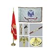 Army 3ft x 5ft Indoor Flag Flagpole Base and Tassel