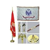 Army 3ft x 5ft Indoor Flag Flagpole Base and Tassel