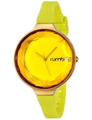 RumbaTime Womens 17813 Orchard Gem Analog Display Japanese Quartz Yellow Watch
