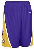 LSU Tigers New Purple NCAA Screen Printed Replica Basketball Shorts By Nike Team Sports