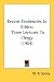 Book Recent Tendencies In Ethics: Three Lectures To Clergy (1904)
