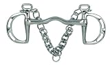 Perri's Kimberwick Slotted Port Bit, Stainless Steel, 5-Inch