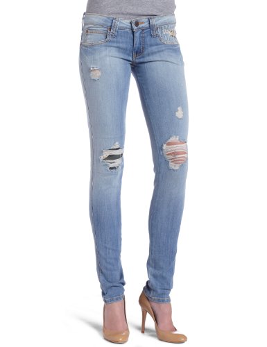 Frankie B. Womens Annie Skinny Jean, Alice Blue, 24