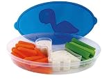 Dyno Dips Snack and Condiment Container- Blue