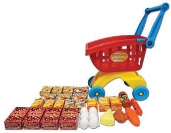 Kriya Ltd Supermarket Shopping Trolley With Groceries