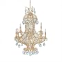 Fredrick Ramond FR49373IGO Bellagio 12 Light Two Tier Chandelier in Italian Gold with Turkish Crystal Jewels crystal