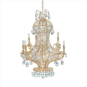Fredrick Ramond FR49373IGO Bellagio 12 Light Two Tier Chandelier in Italian Gold with Turkish Crystal Jewels crystal