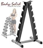 Body Solid 2-Tier 6 Pair Vertical Dumbbell Weight Rack Model GDR44 - FREE SHIPPING!