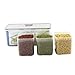 LOCK & LOCK 115-Fluid Ounce Rectangular Food Container with Divider, Tall, 14-Cup