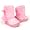 Infants Toddlers Girls Faux Fur Winter Booties Suede Boots Pink , 4-12