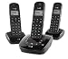 Doro Adapto 5r DECT Digital Cordless Trio Phone Set with Answer Machine - Black