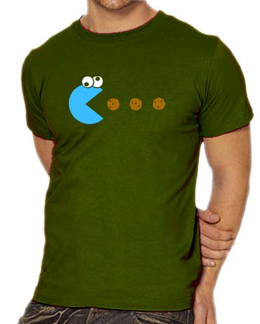 Touchlines Herren T-Shirt Cookie - Pacman, khaki, XL, B1841-Khaki-XL Preisvergleich