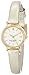 kate spade new york Women's 1YRU0455 Tiny Gold-Tone Stainless Steel Watch with Textured Leather Band