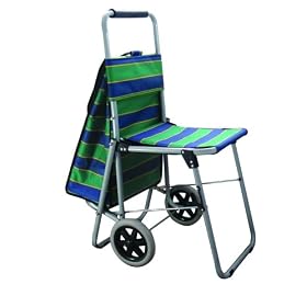 dbest Out and About Roller Storage Tote and Folding Chair #00-024