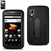 ZTE Warp N860 All Black 2in1 Hybrid Case W/Kickstand Function