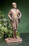 Nostalgic Bronze-Finish Male Golfer