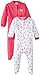 Gerber Baby-Girls' Newborn House Sleep N Play Bodysuit Two Pack, 6-9 Month