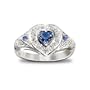 True Heart Tanzanite And Diamond Heart Shaped Ring: Romantic Jewelry Gift For Her