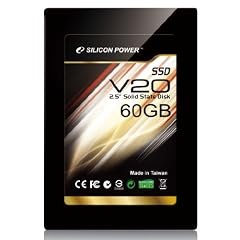 SILICON POWER V20 60GB 6,4cm SSD - lesen 280 MBs schreiben 270 MBs Trim Garbage DuraClass S.M.A.R.T. SATA2 SandForce SF-1222 AES-128