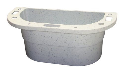 Pet Supply Caddy with Plastic Kennel Bar Mount, Granite