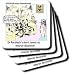 Londons Times Funny Medicine Cartoons - Dr. Rorschach Interior Decorator - Coasters