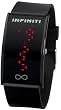 INFINITI Red Dwarf Black Montre LED Très Léger