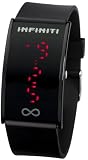 INFINITI Red Dwarf Black Montre LED Très Léger